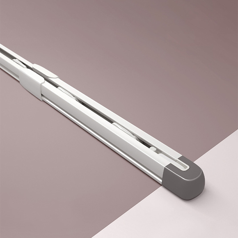 Factory Home Decorative Ceiling Window Manual Aluminum Extendable Curtain Rail Track