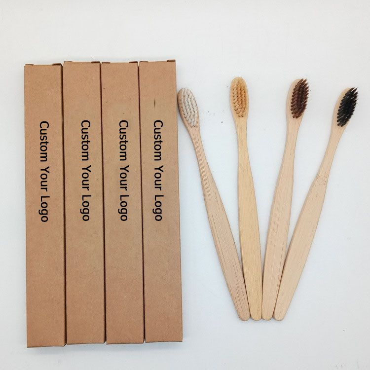 Biodegradable Disposable Hotel Bamboo Toothbrush
