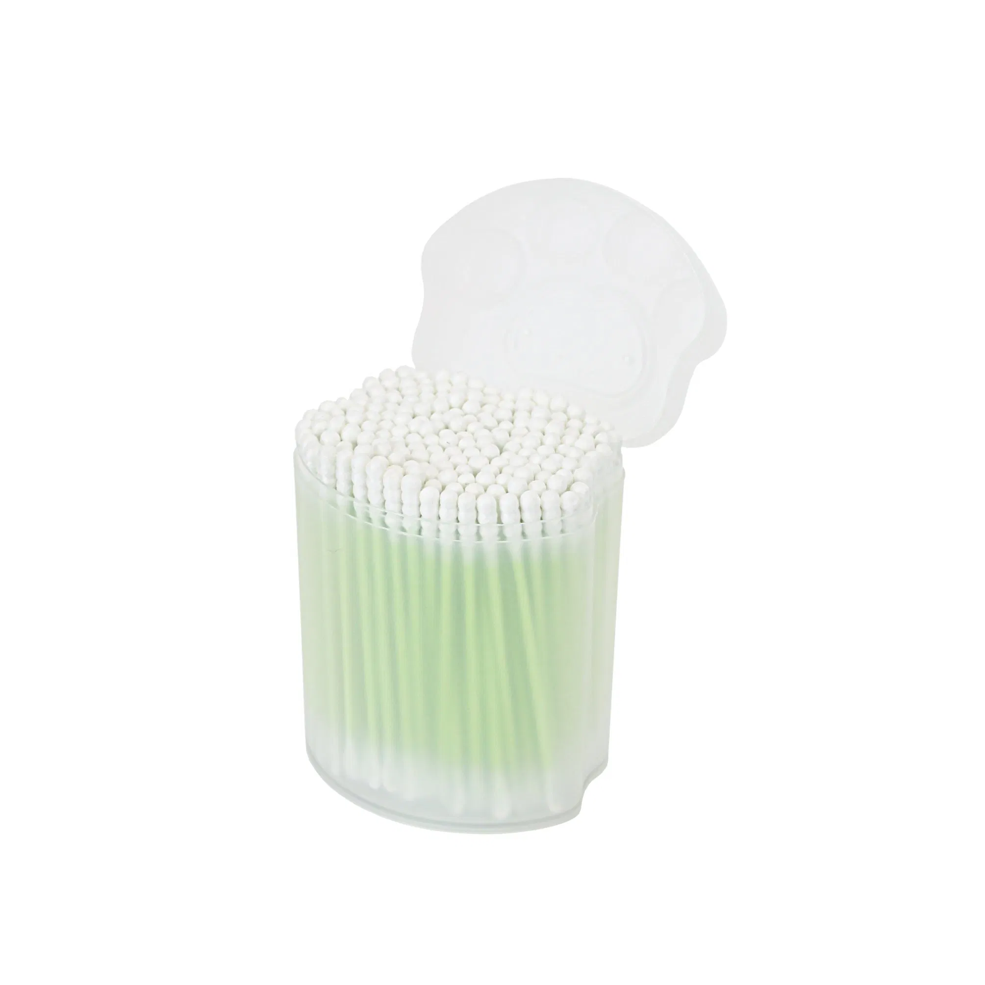 200PCS Disposable Cotton Swabs Baby Use Paper Stick Cotton Buds with Cute Box