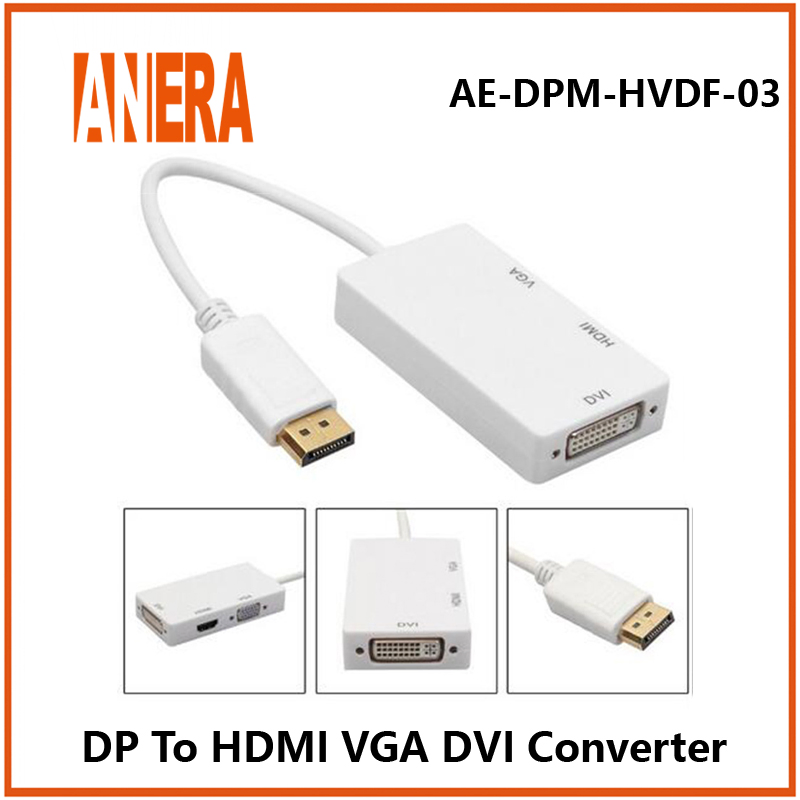 Конвертер DisplayPort на HDMI, VGA, DVI 1080P