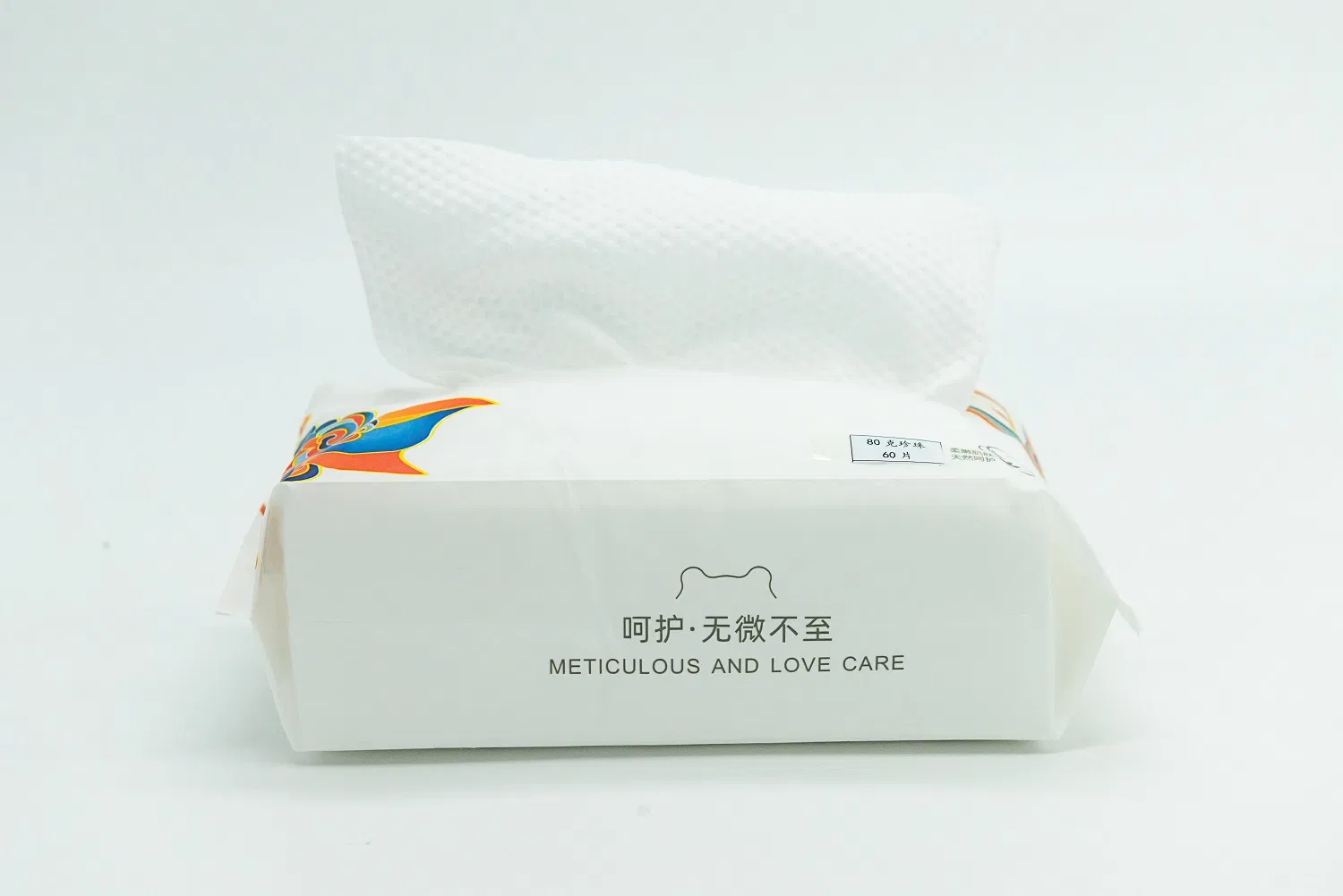 Disposable 100% Pure Cotton Soft Tissue with Excellent Water Absorption