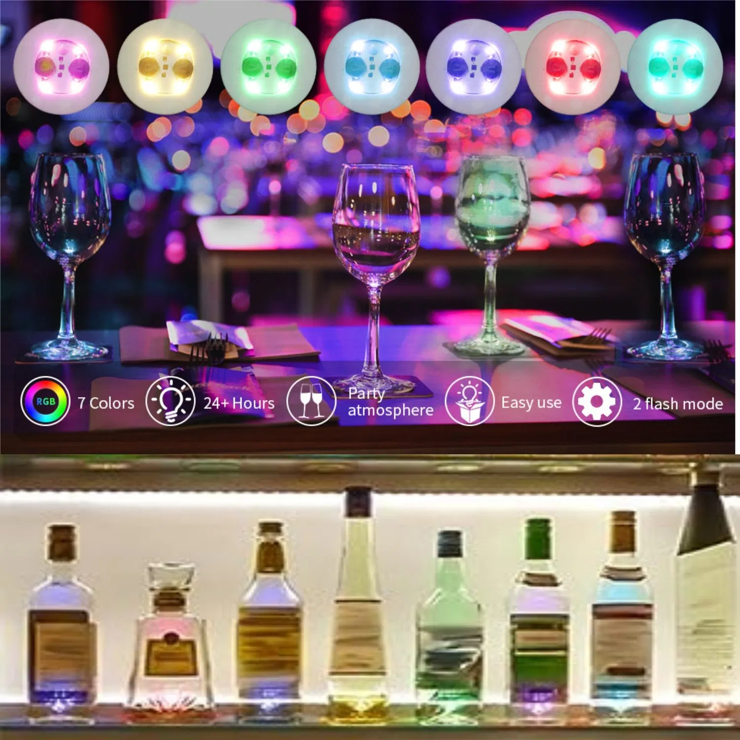 Flash Light up Cup Coaster