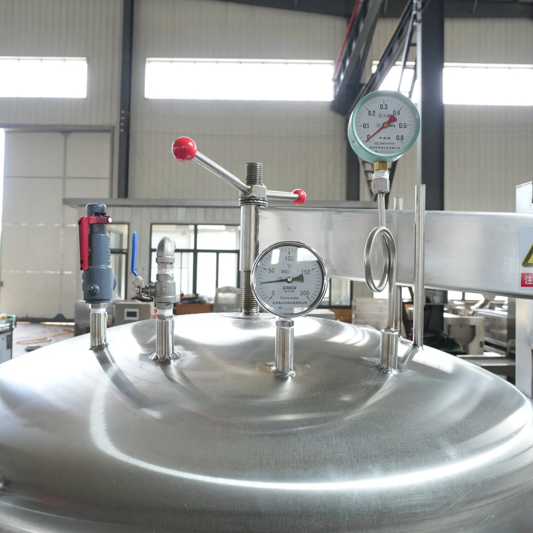 High-Pressure Jacketed Kettle with Scraper Agitator