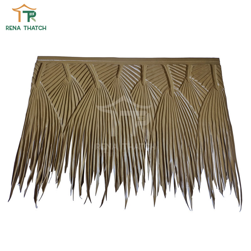 Recyclable Fire Resistant Artificial Palm Thatch Leaves Roof Synthetic Palm for Maldives