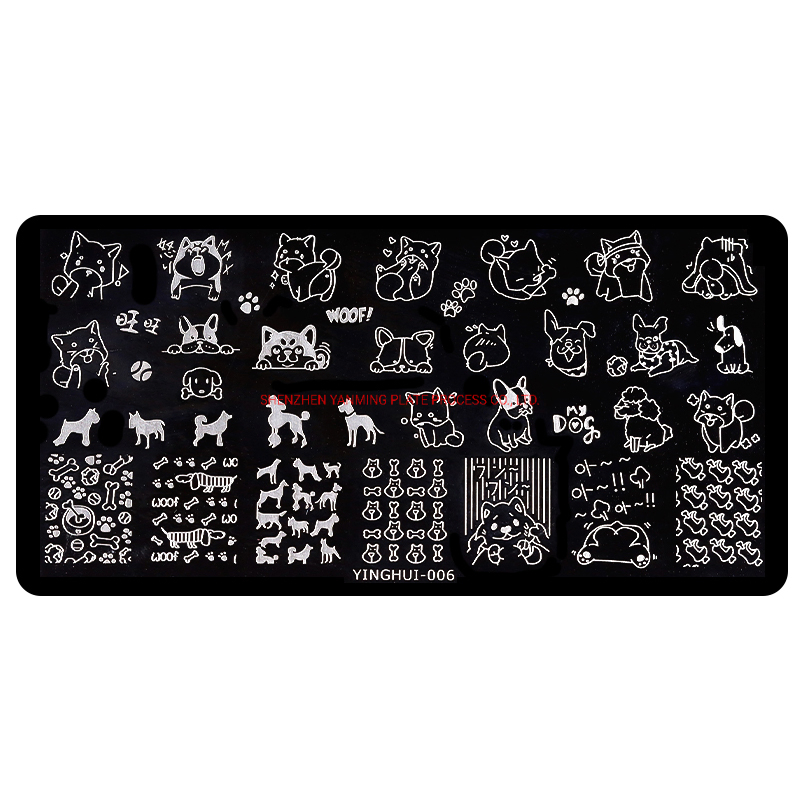 Custom Printing Rich Patterns DIY Metal Nail Art Stamping Plate