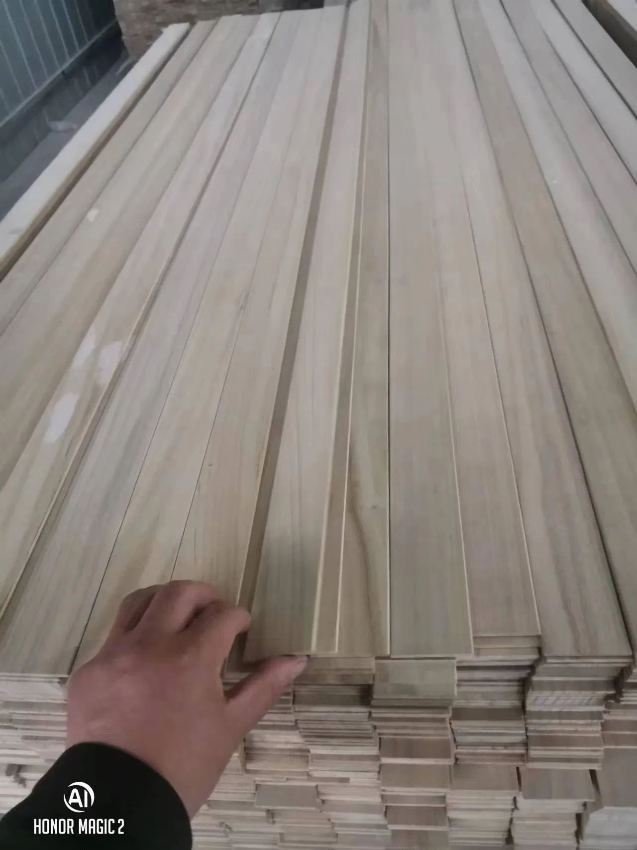 Solid Paulownia Wood Blinds Window Venetian Blinds Slats