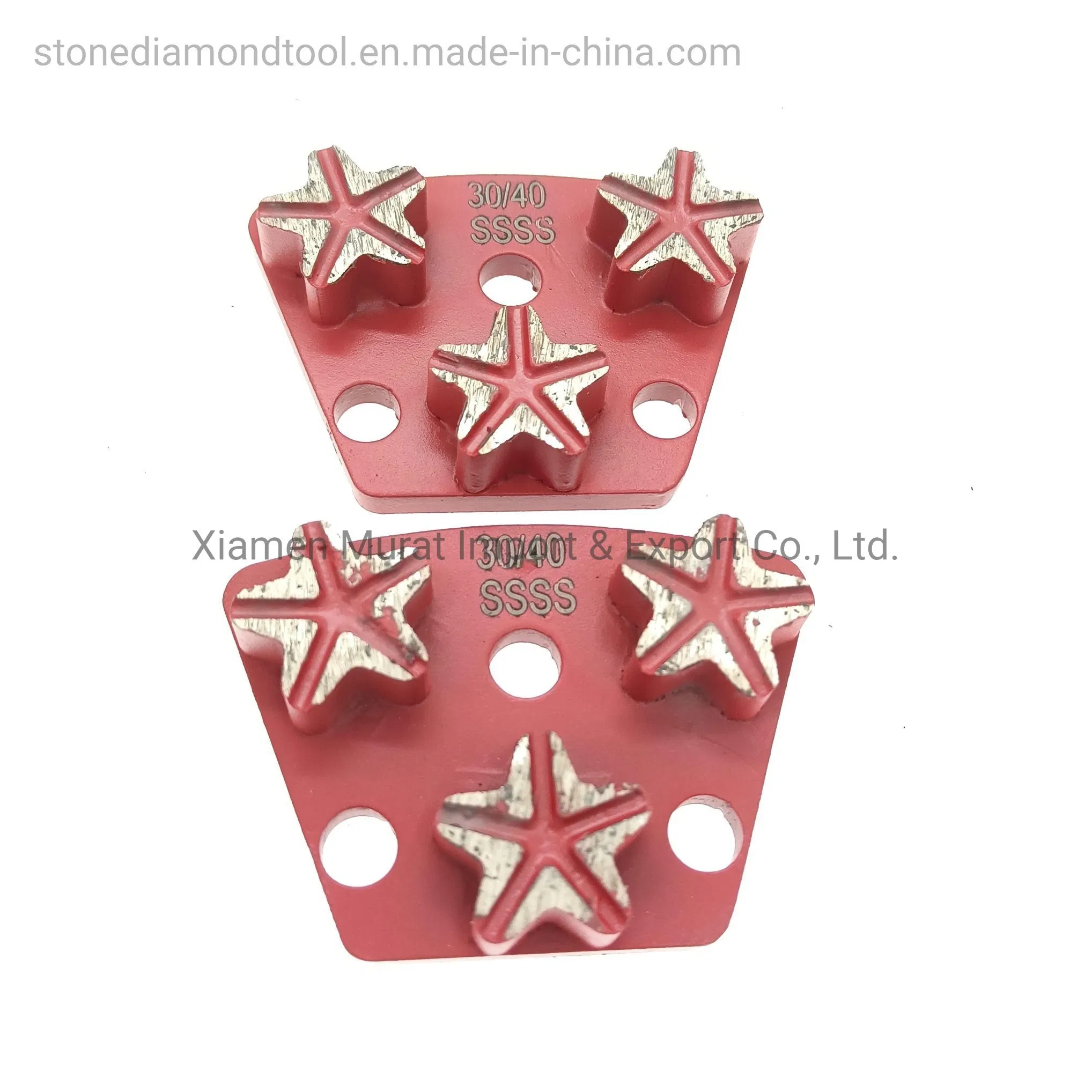 Three Pentagram Trapezoid Diamond Metal Concrete Floor Grinding Disc