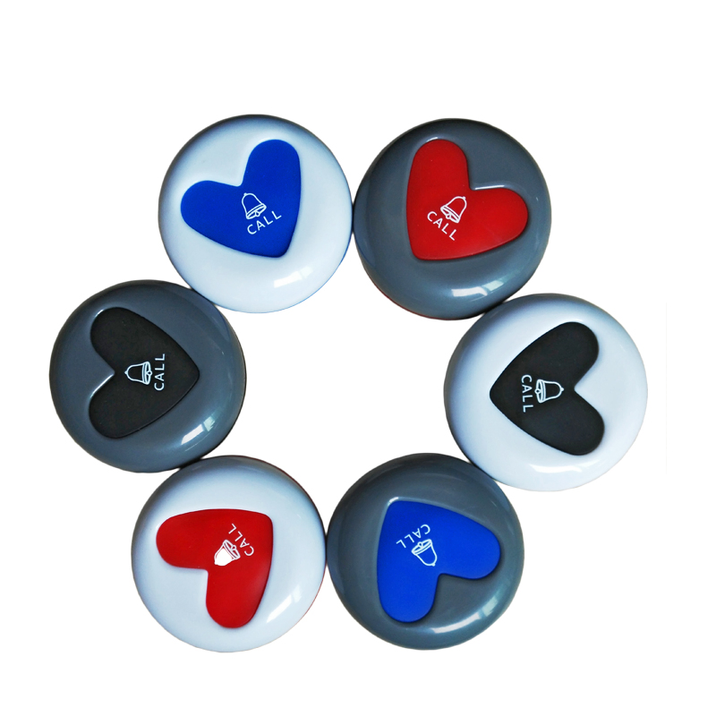 Ce 1-Key Wireless Pager Button Service Bell Buzzer