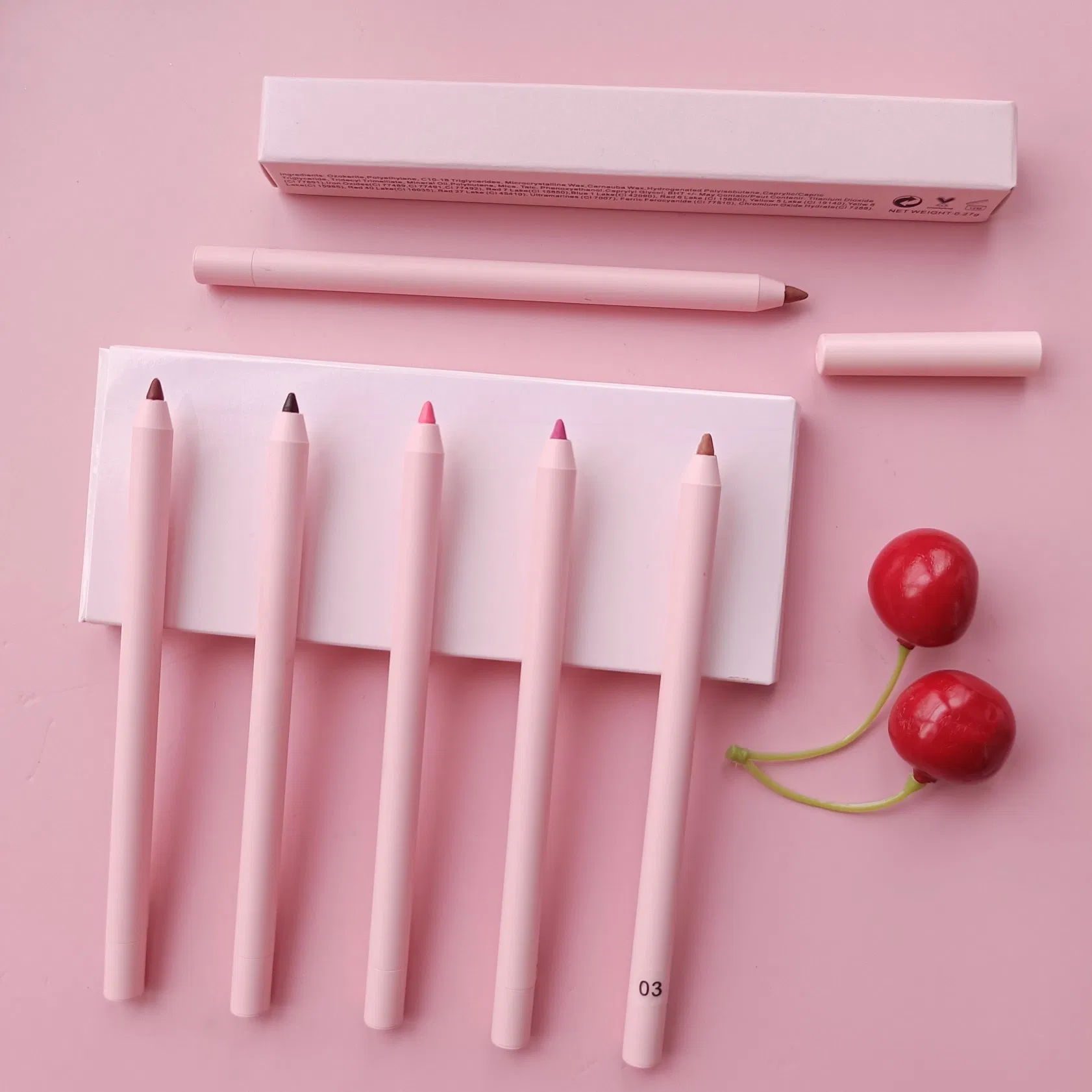 Wholesale Custom Vegan Waterproof Automatic Rotation Private Label Lip Pencil