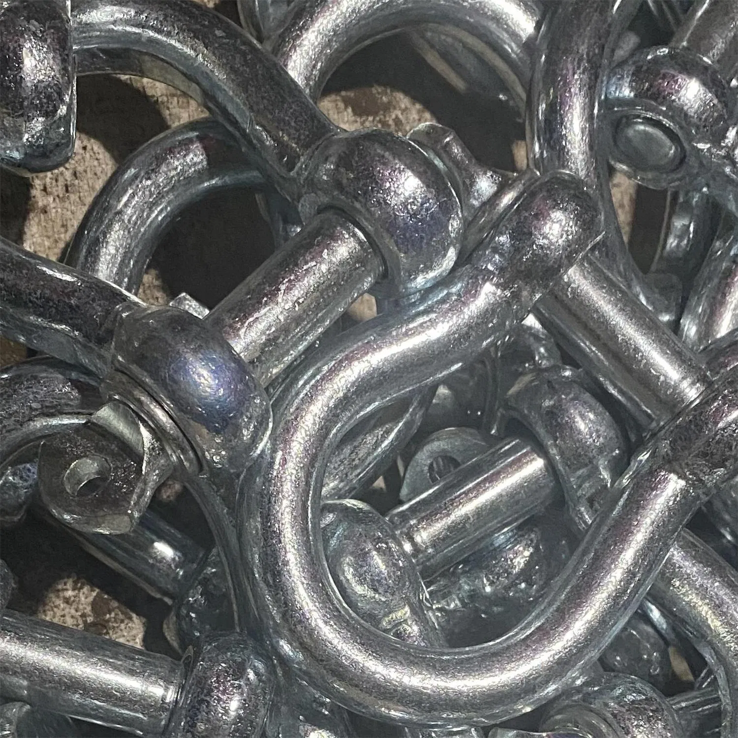 Us Standard Forged Alloy Steel Bow Shackle for Lifting/Lashing/Marine Riggings/Floating Pontoon/Fender System