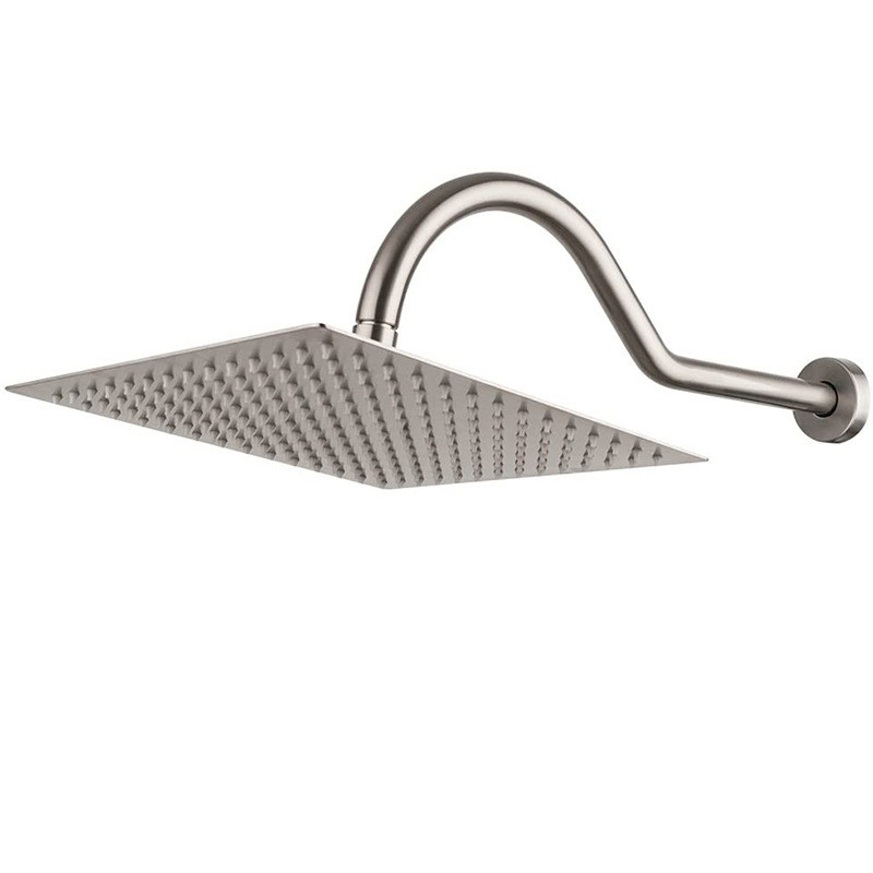 Bathroom Shower Fittings Wall Mounted Square Stainless Steel Chrome American Shower Arm