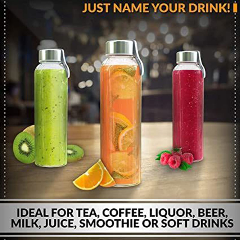 Стеклянная бутылка для воды 18 унций