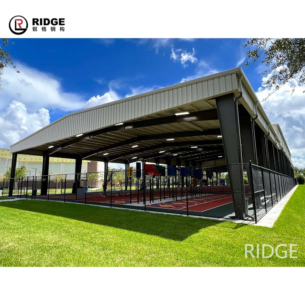 Prefabricated Steel Structure Sport Badminton Tennis Court Stadium Gymnasium Building