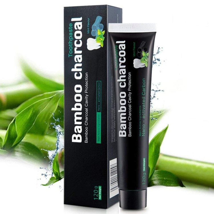 Natural Refreshing Mint Activated Charcoal Teeth Whitening Toothpaste