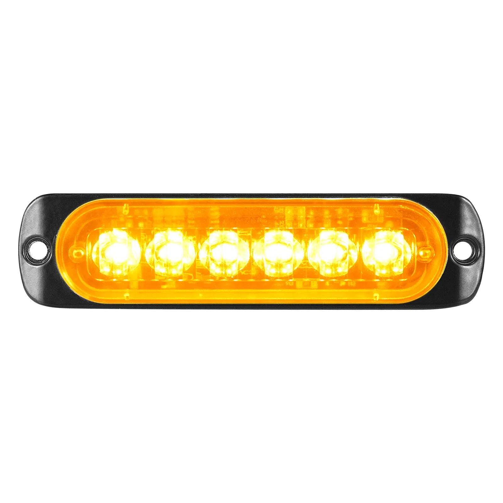 Предупреждающий свет 6LED Amber, 12-24V, IP68