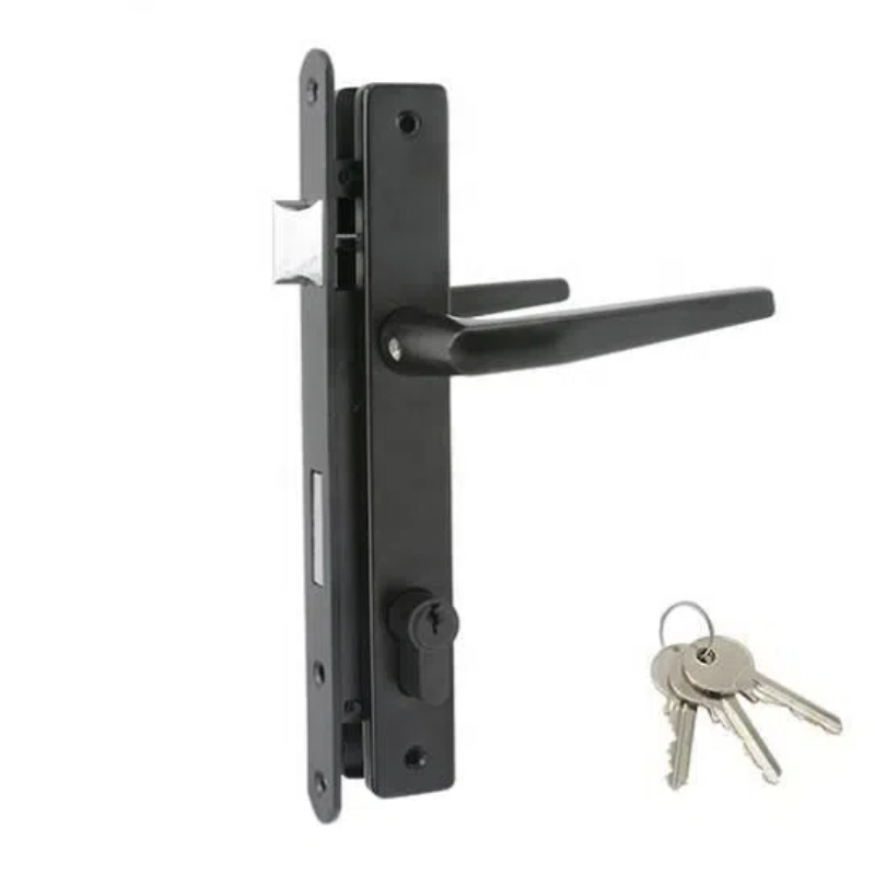 Luxury Aluminum Alloy Mortise Security Privacy Room Door Lock Set with Handle