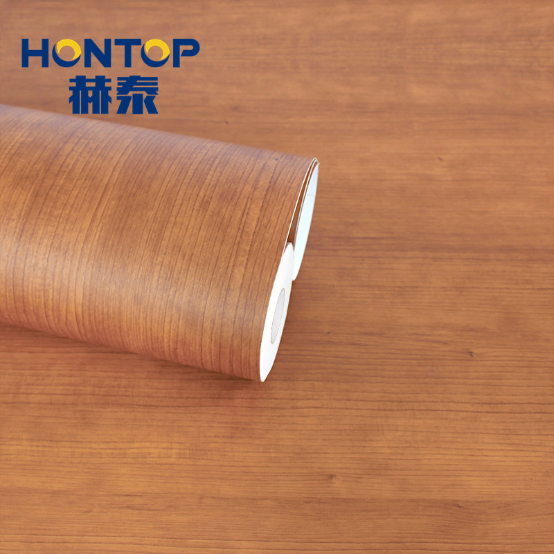 Interior PVC Not Self Adhesive Laminating Wood Textured Decorative Film for Wall Panel Covering