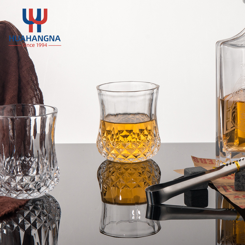 Bar Accessories Rock Glasses Granite Ice Cubes Whisky Chilling Stones Whiskey Glass and Stones Gift Set in Wooden Bo