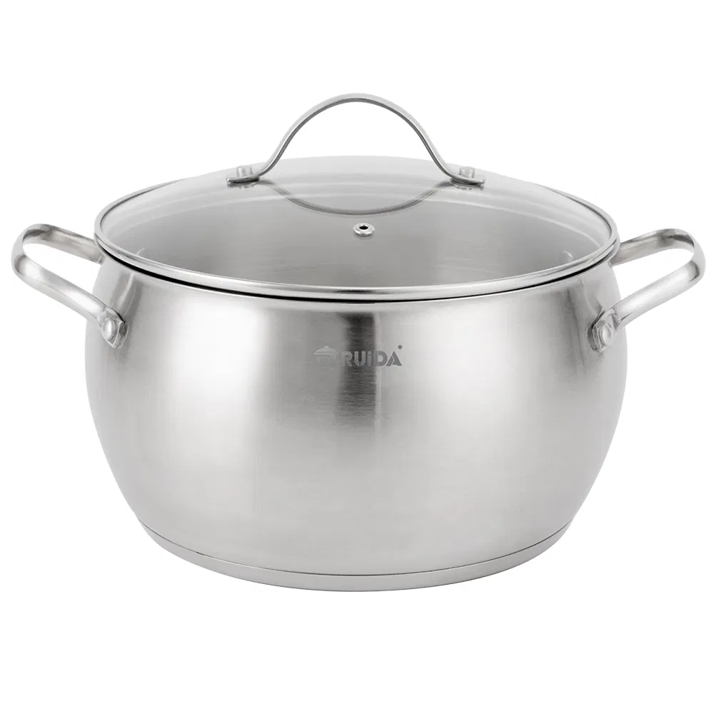 Home Appliance 12PCS Apple Shape Big Size Non Stick Coating Cookware Set