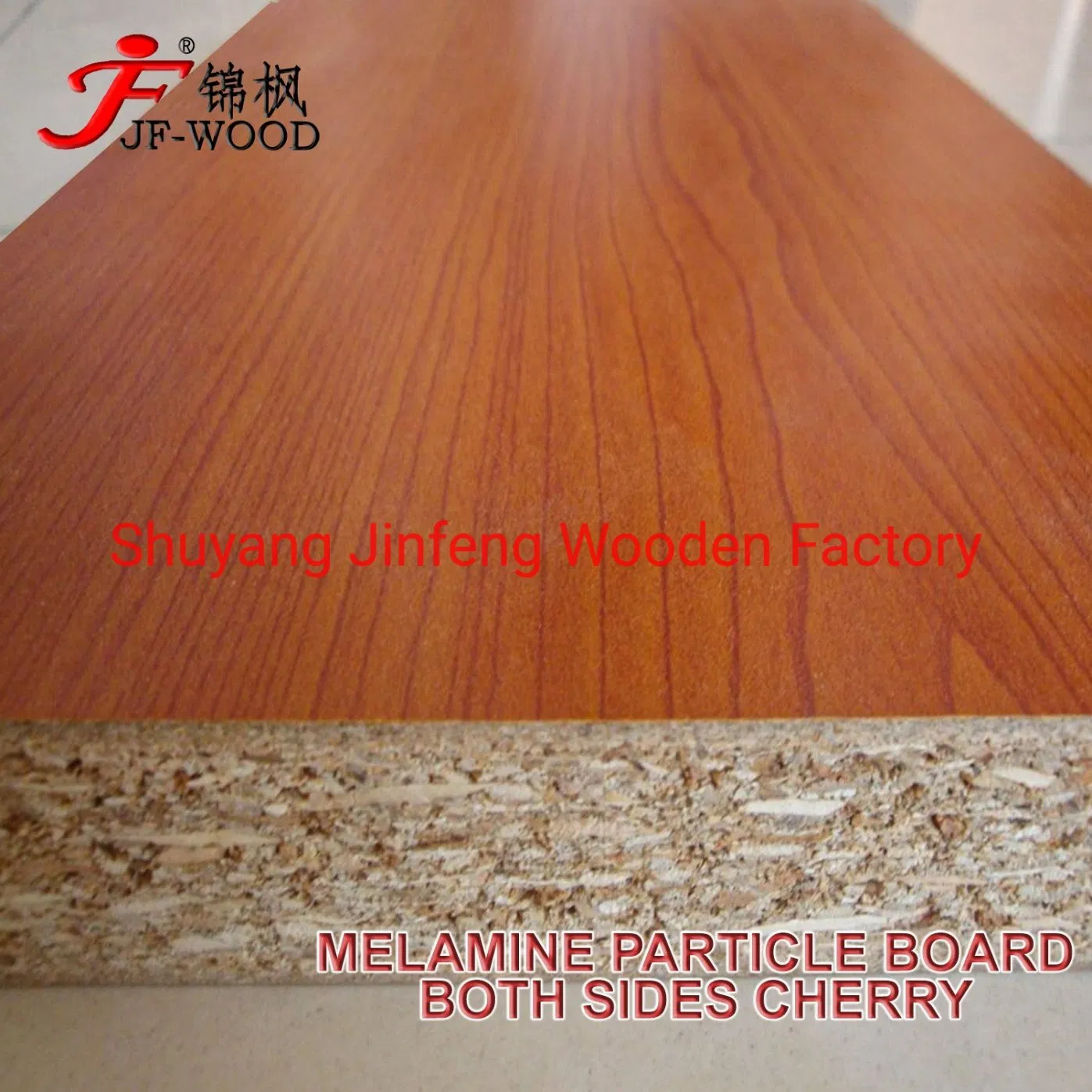 Laminated Particle Board Chipboard 2f Beech Cherry Wood Grain Color Matt Smooth Zoida Ash Print Surface 1220*2440*16mm 18mm 25mm