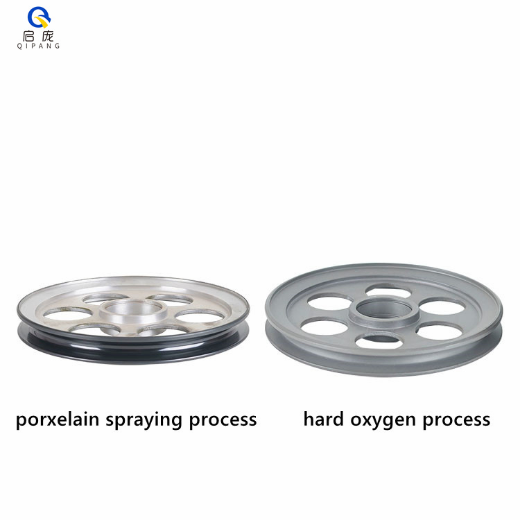 Od350mm Aluminum Spray Ceramic Guide Pulley Hard Oxidization Cable Guide Pulleys