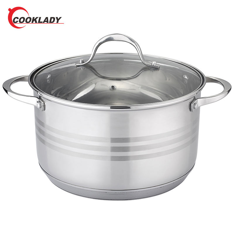 New Products 12 PCS Cookware Sets Stainless Steel Stock Pot Frypan Cookware Set