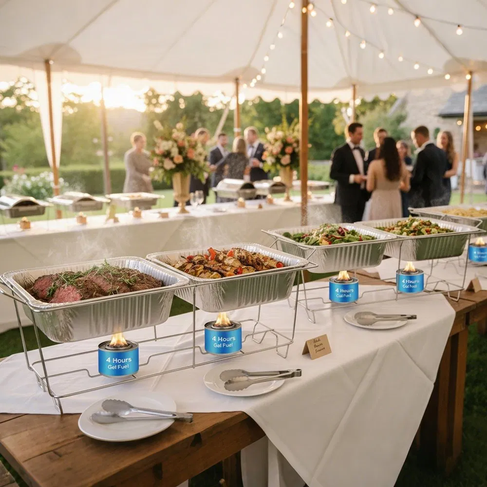 Cooking Food Warmer Bio Ethanol Chafing Dishes Gel Fuel Can