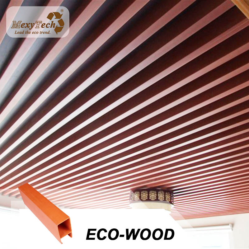 Foshan Factory Supply Fireproof Aluminum Tube PVC Eco Composite Wood Ceiling