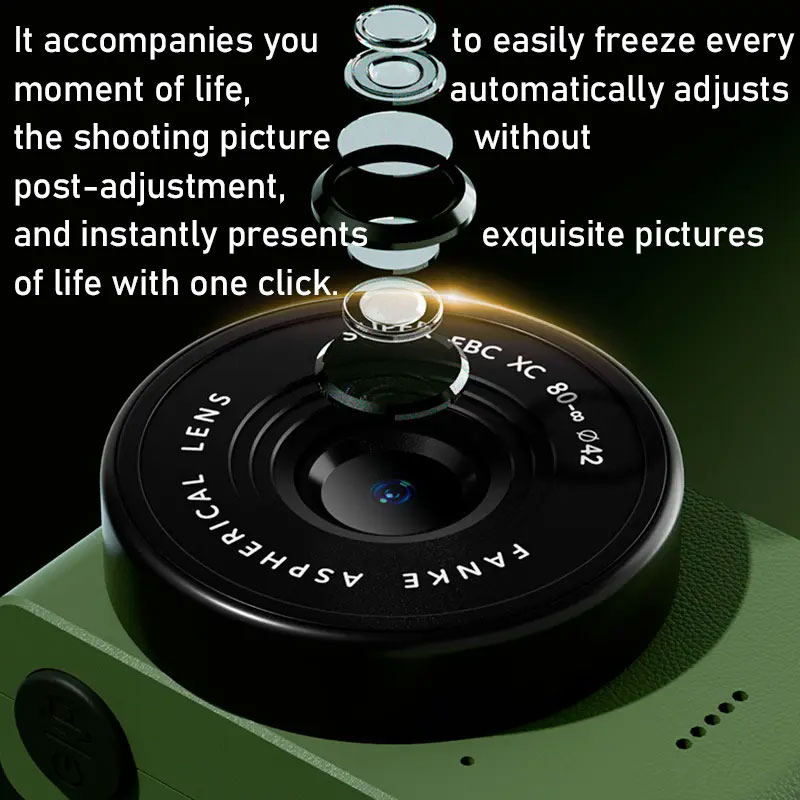 Kids Mini Portable Digital Camera for Travel Photography Compact Kids IPS Camera for Travel and Adventure Photography