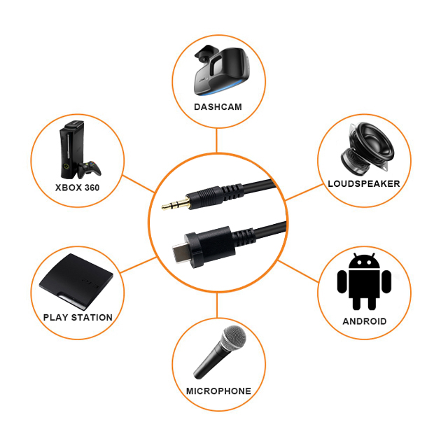 Кабель DC 3.5мм Jack-Jack для аудио