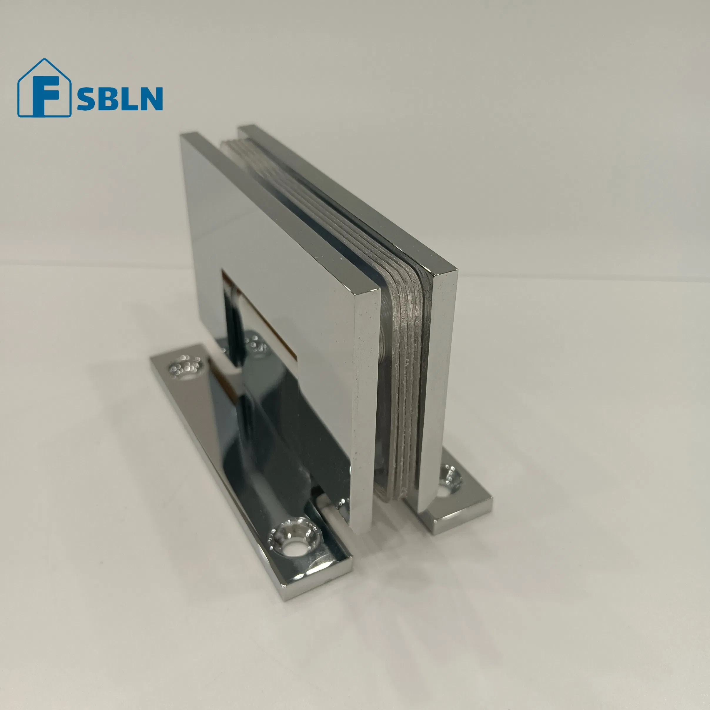 Sturdy Square Corner Shower Hinge with Full Back Panel
