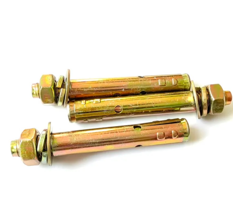 Yellow Zinc Plated Expansion M6-M20 Galvanized Expansion Wedge Anchor Bolt Sleeve Anchor