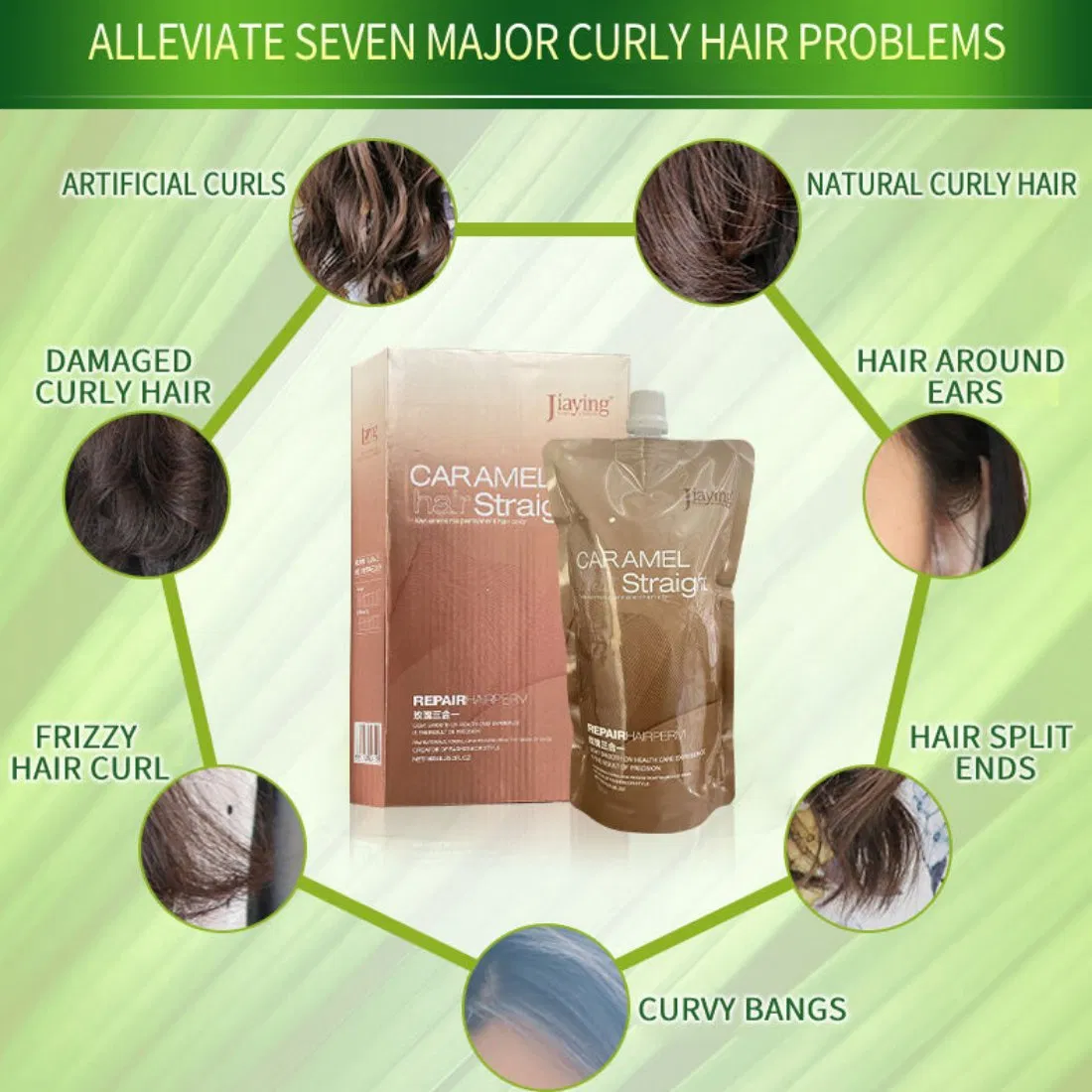 Professional Salon Keratin Perm Cream Hair Straighten Rebonding Treatment