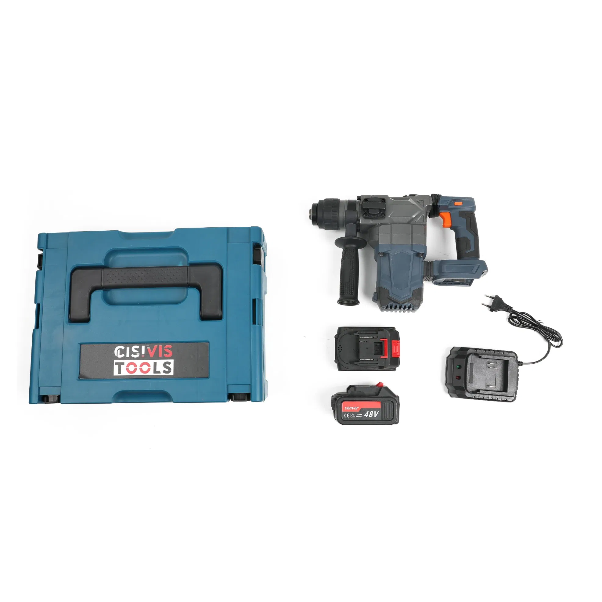 Cisivis Electric Hammer Set 20V Two Lithium Batteries Electric Hammer Drill
