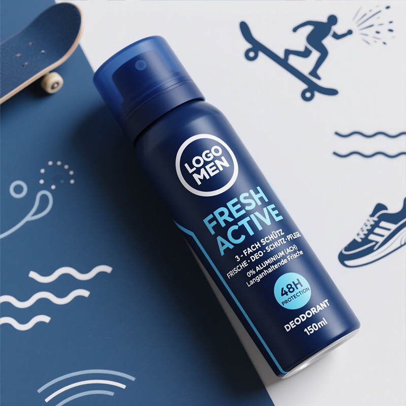 Professional Customized Men's Deodorant and Antiperspirant Spray