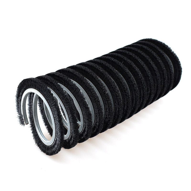 Inner Wound Spring Brush Nylon Stainless Steel Spiral Brush Dust Cleaning Polishing Abrasive Wire Winding Custom