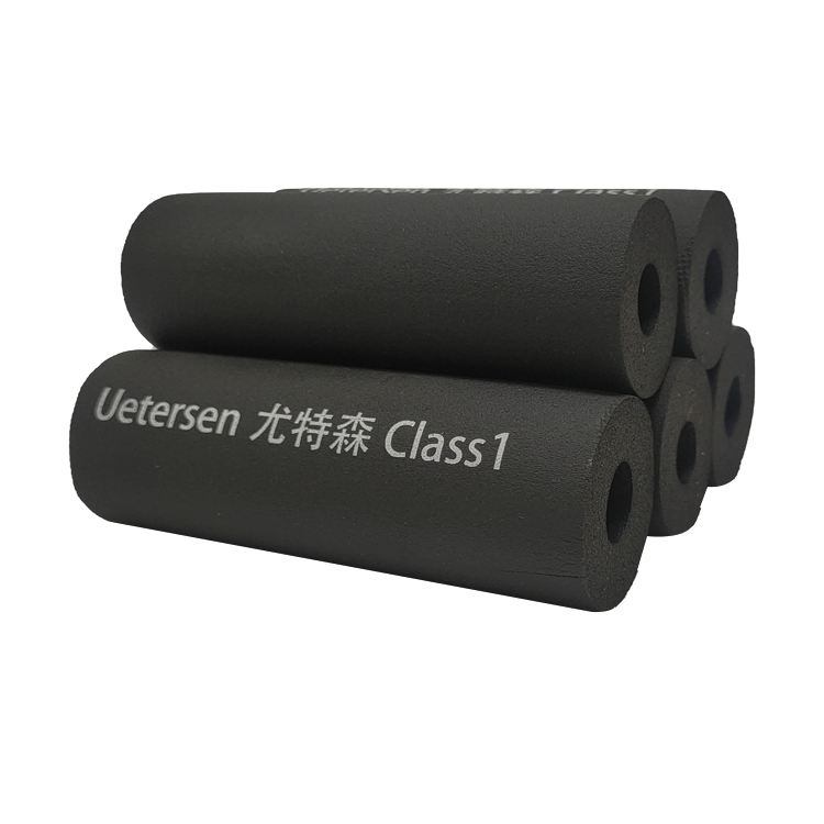 Black Flame Resistant Elastomeric Foam Insulation Pipe Rubber for Cold Storage of Air Conditioners