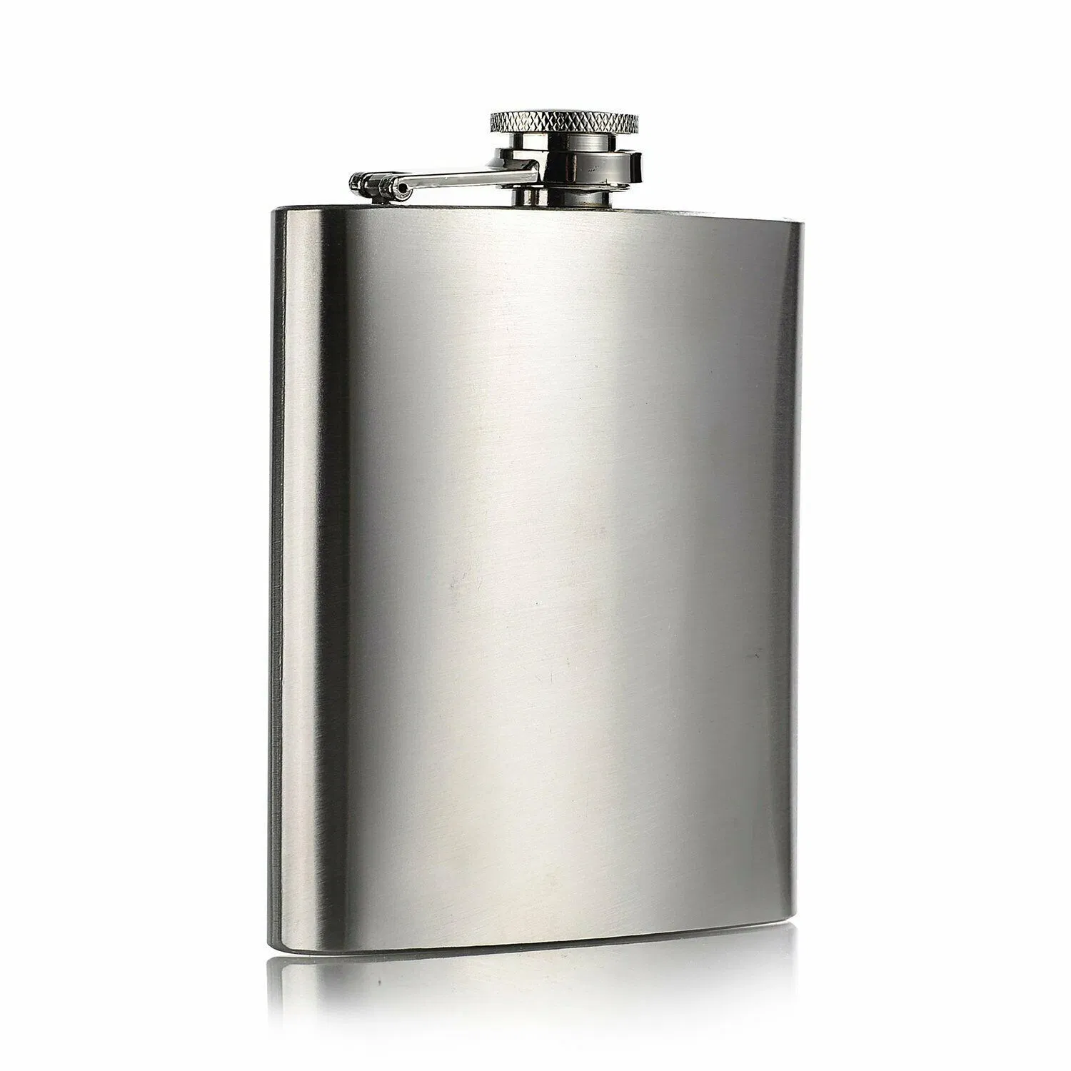 Factory Wholesale 6oz 7oz 8oz Portable Outdoor Stainless Steel Liquor Whiskey Alcohol Matte Black Hip Flask with Custom Logo