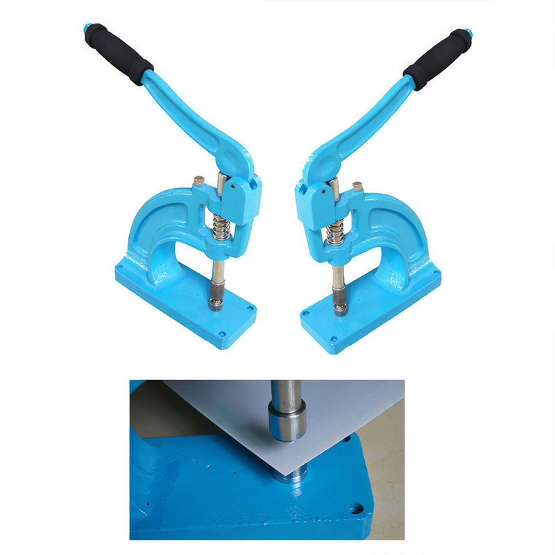 Manual Eyelet Machine Portable High Quality Hand Press Single Hole Eyelet Punching Machine 10mm 12mm Fastener Clamping Mold