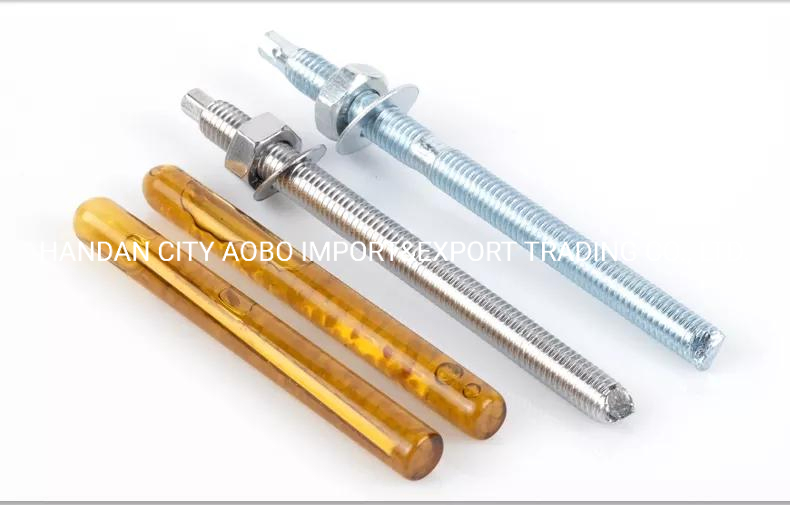 Химический анкер SS304 для бетона с гайкой