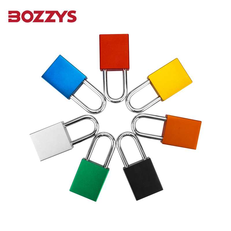 Compact Anodized Automatic Pop-up Aluminium Padlock for Industrial Lockout-Tagout