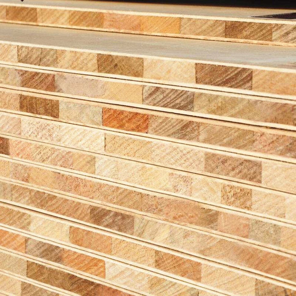 Falcata Paulownia Poplar Pine Core Melamine Block Board
