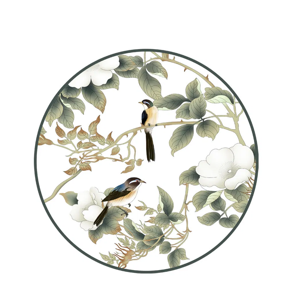 High Quality Round Bone China Plate Restaurant Ceramic Dishes for Wedding