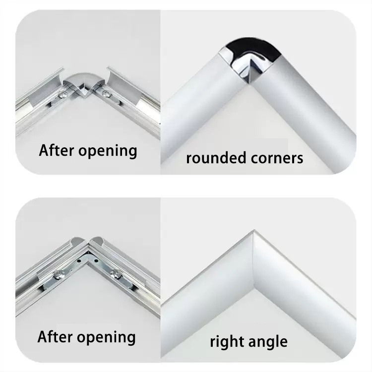 Wholesale and Custom A4 Poster Holders, Movie Advertising Aluminum Poster Holders, Snap-on Poster Holders