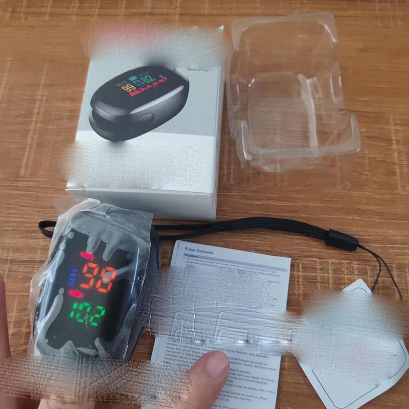 Cross-Border Hot Sale Pulse Detection Finger Heart Rate Fingertip Oximeter