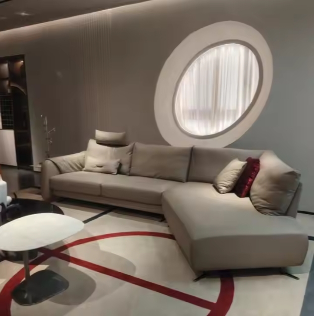 Диван кожаный для гостиной комплект