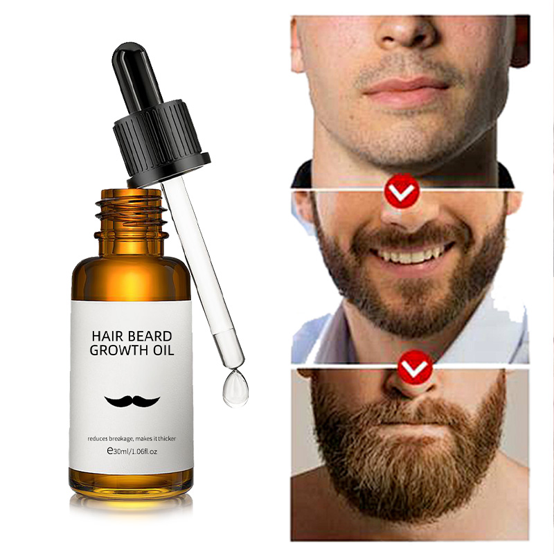 Wholesale Natural Organic Bread Hair Growth Gentle Efficient Nourishing Beard Growth Kit Oil Deep Beard Essential Oil