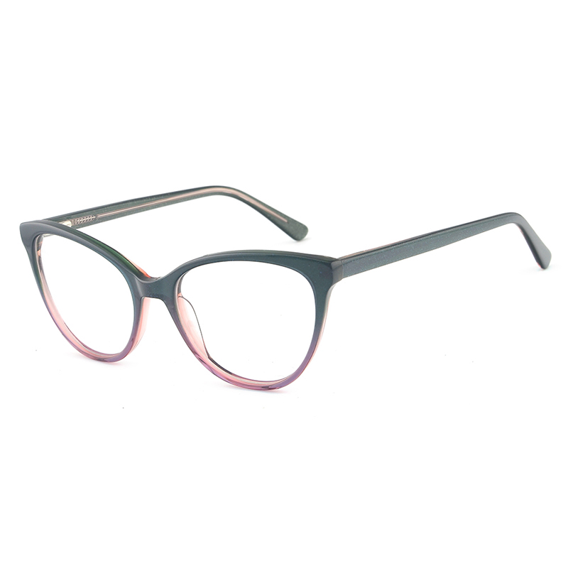 High Quality Wholesale Slim Thin Optical Frame Acetate Round Cat Fashion Eyewear Suppliers for Women Men