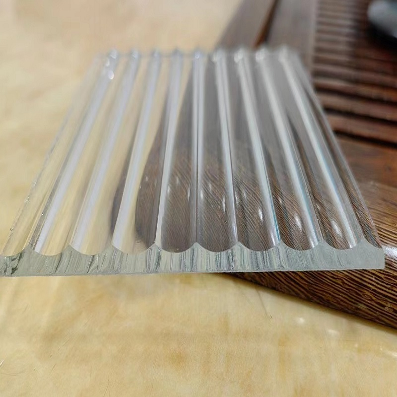Low Iron Extra Clear Ribbed/Reed /Sandblasted/Frosted/Cross Reed Moru Glass