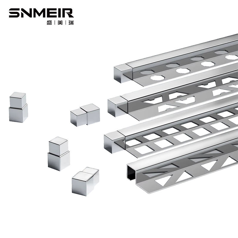 Professional Supply Stainless Steel Profile Strips Gold Steel Square Flat Strip Metal Ceiling U Trim Curved